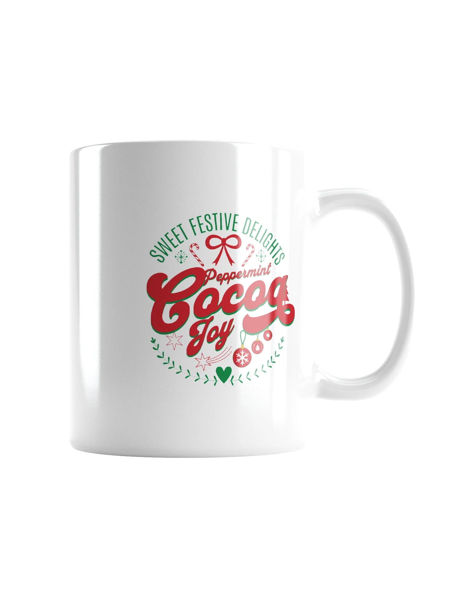 Cozy Up with a Peppermint Cocoa Joy Coffee Mug This Winter product image (5)