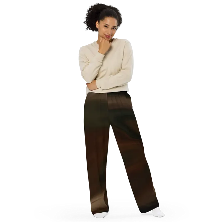 Camouflage Pattern Unisex Wide Leg Pants | Camo Pattern Pants product image (1)