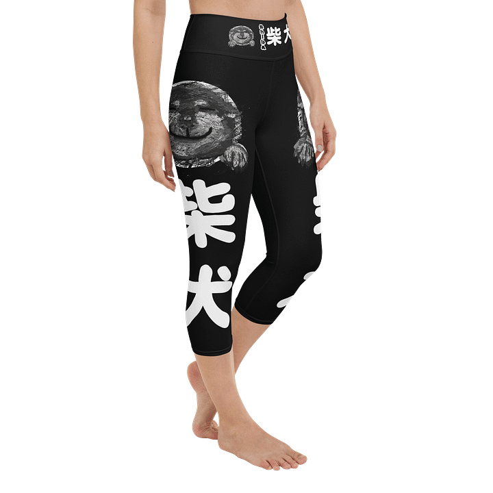 "HI" SHIBA INU Yoga Capri Leggings product image (2)