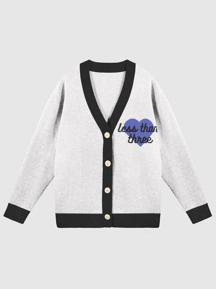 Less than three knitted cardigan product image (1)
