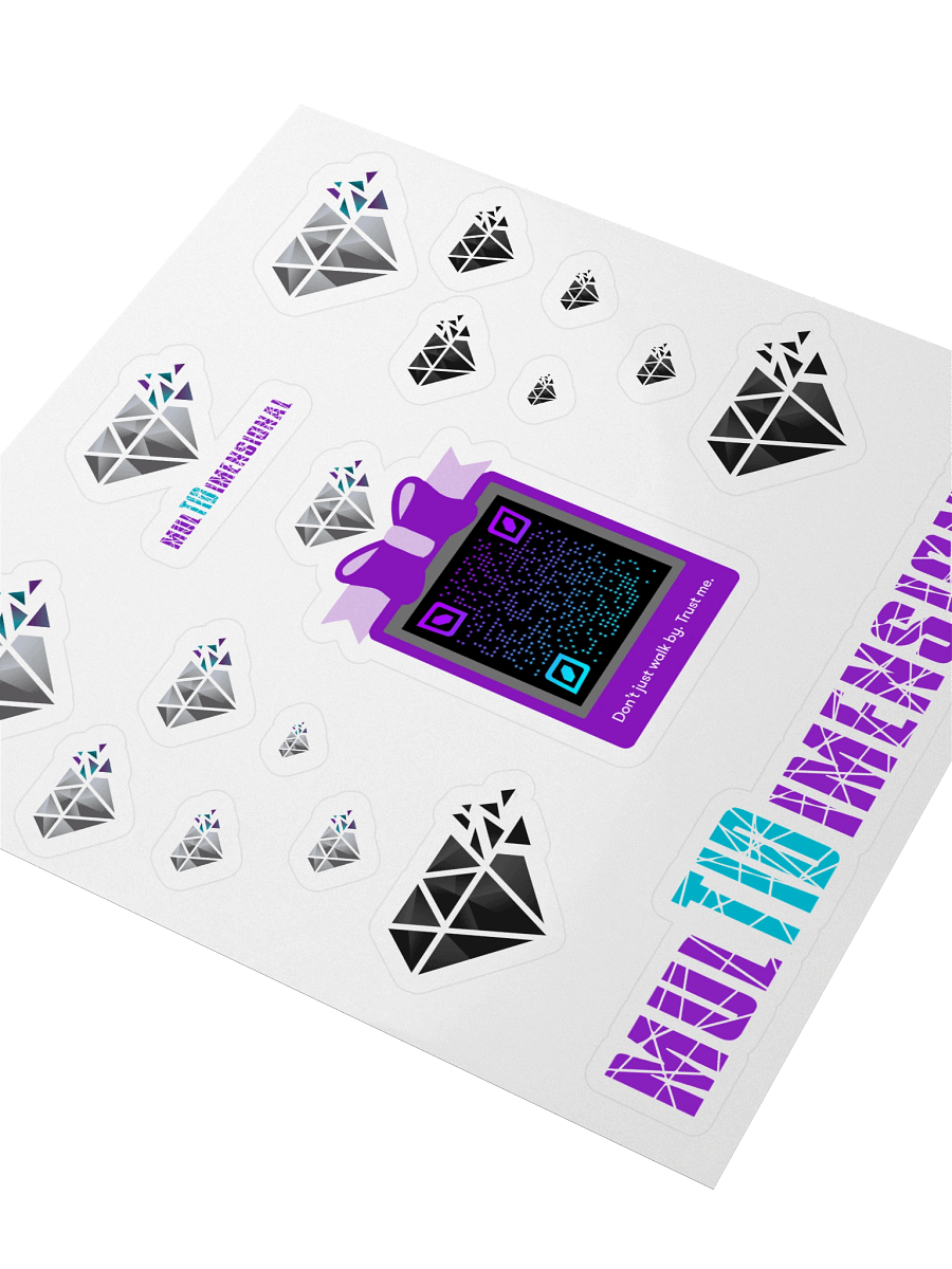 Multid Diamond Rain Sticker Sheet product image (4)