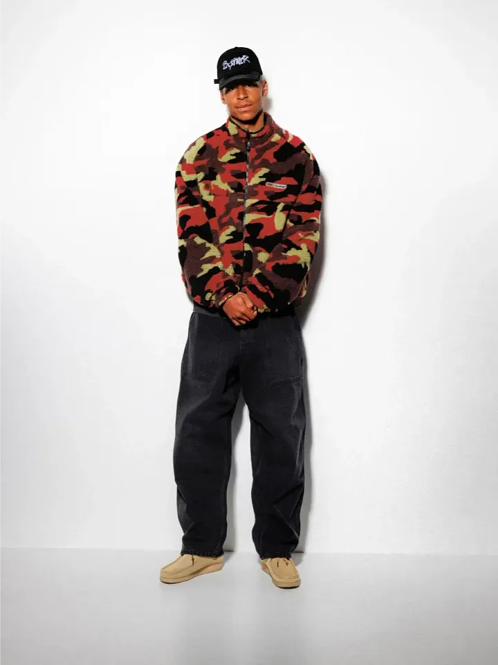 Red Camo Sherpa Jacket product image (2)