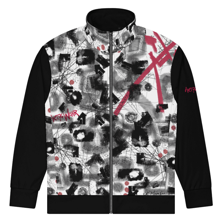 AbstractWear 'Mixy Mess' Unisex Recycled Track Jacket product image (1)