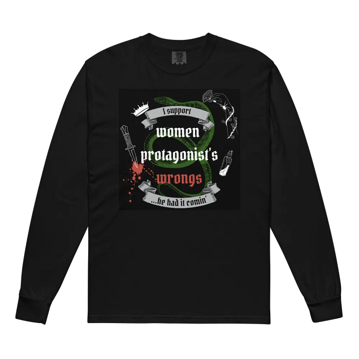 Rebellious Protagonist Empowerment Long Sleeve Tee product image (8)