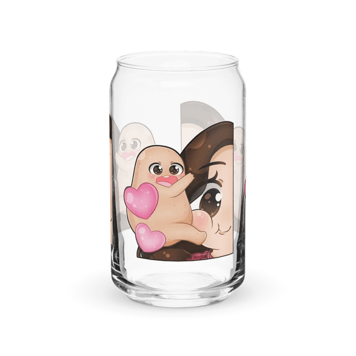 Hugs face Emote! Can- shaped glass cup product image (2)