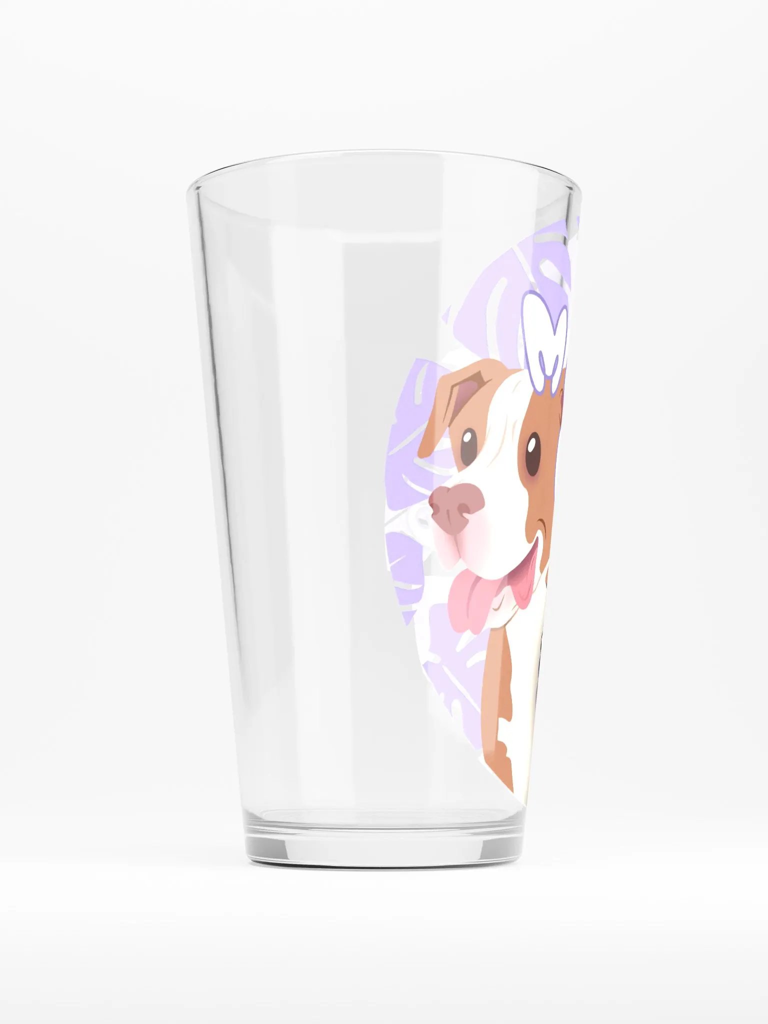 new matteflores logo pint glass product image (4)