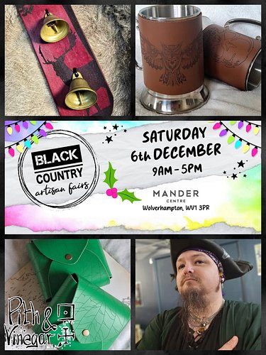 Tomorrow I'll be at @blackcountryartisanfairs in the Mander Centre, Wolverhampton.

Come along for some handmade leather gift...
