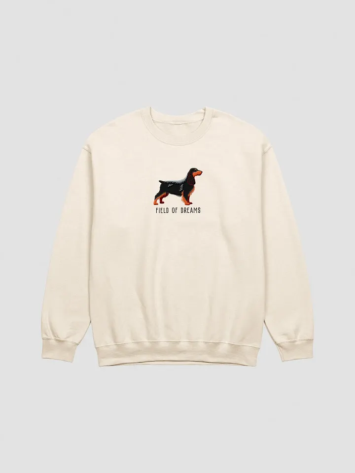 Field of Dreams Sweatshirt (Embroidered) of a Field Spaniel(Black & Tan) product image (13)