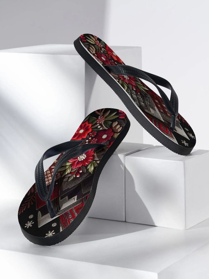 Ornate Monogram M Flip-Flops product image (2)
