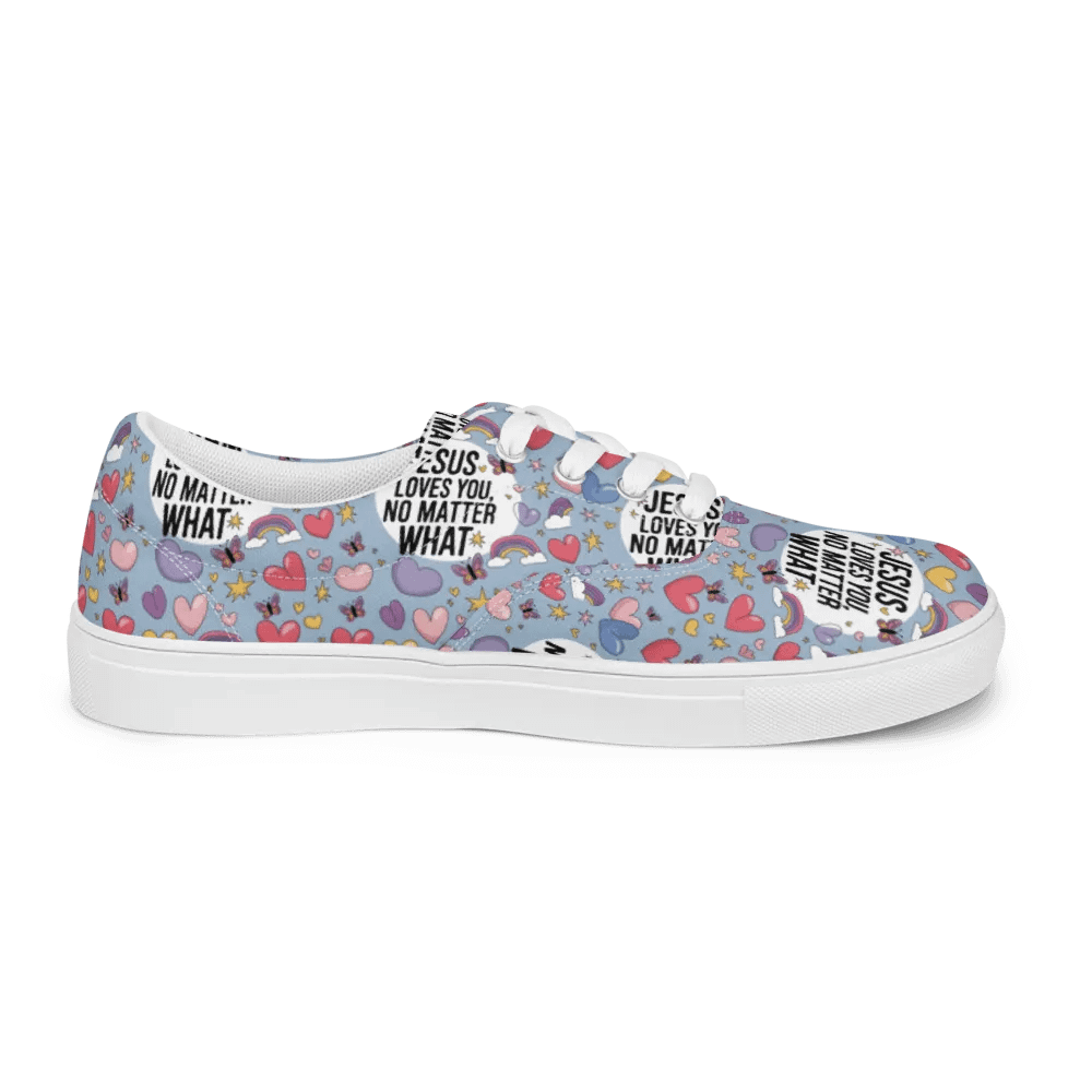 Divine Love Lace-Up Canvas Shoes product image (11)