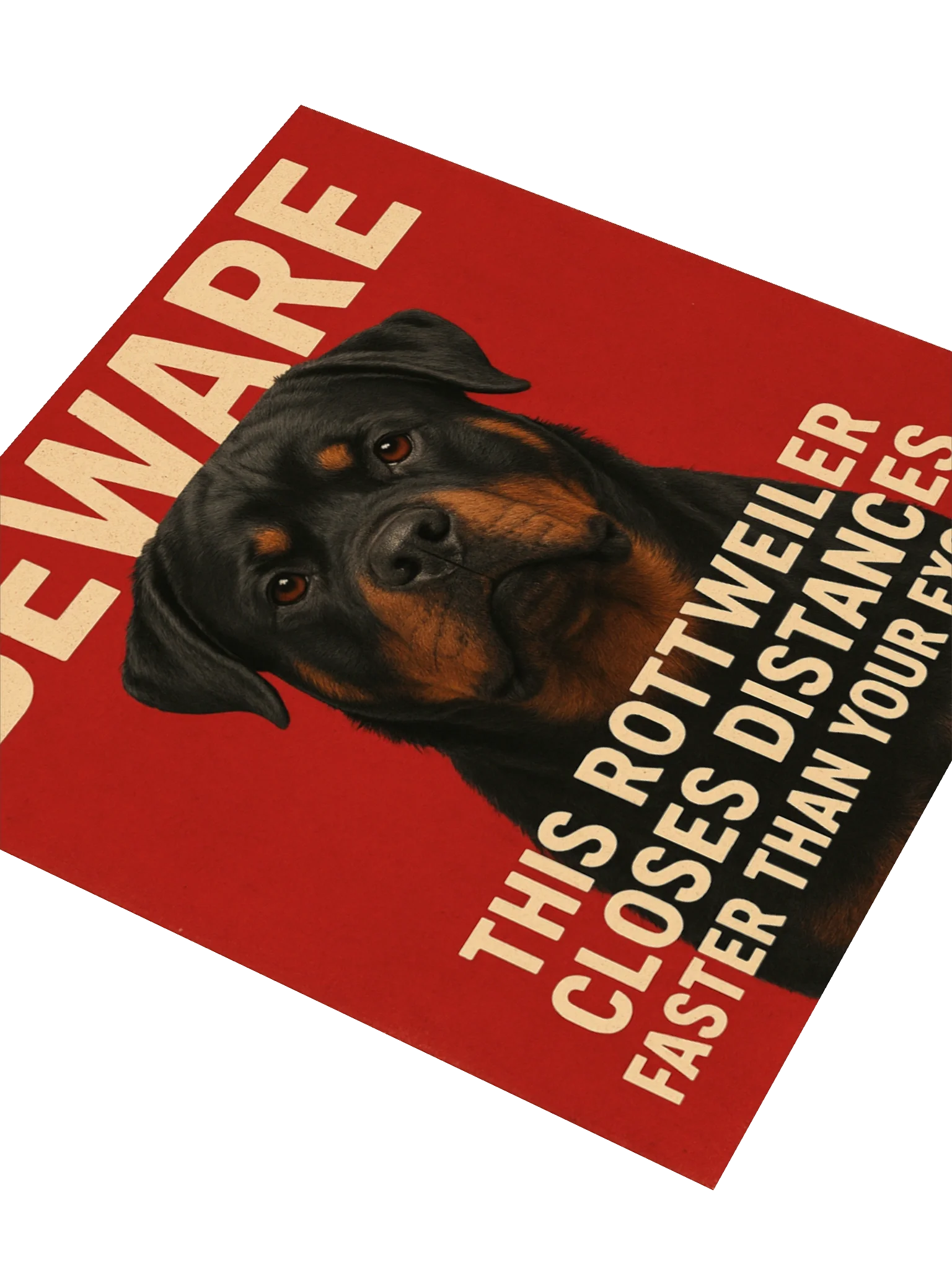 Beware Rottweiler Distance Sticker product image (8)