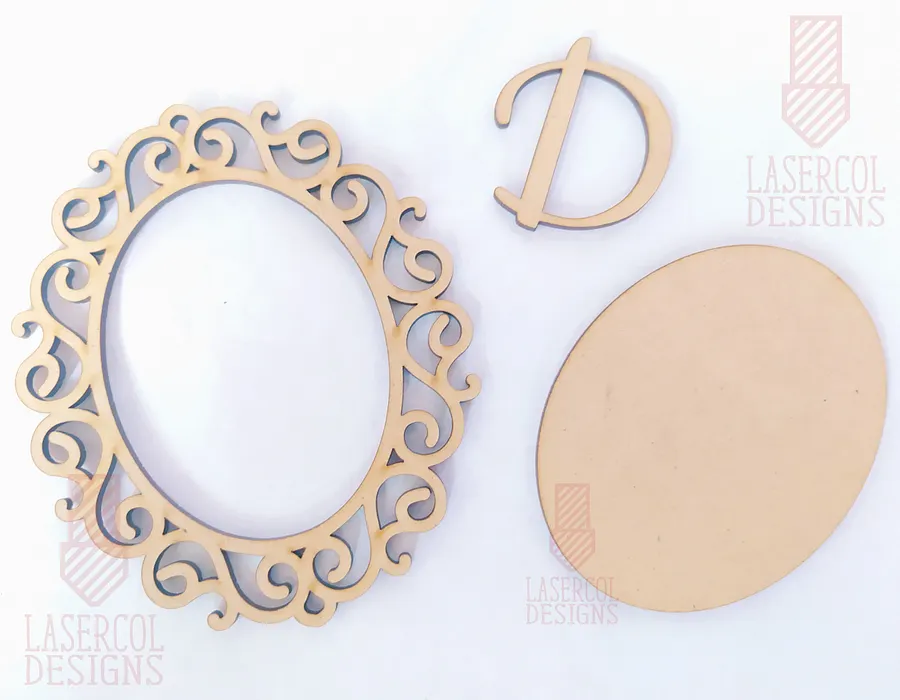 Oval Frames (Five Styles) - Laser Cut Files product image (9)