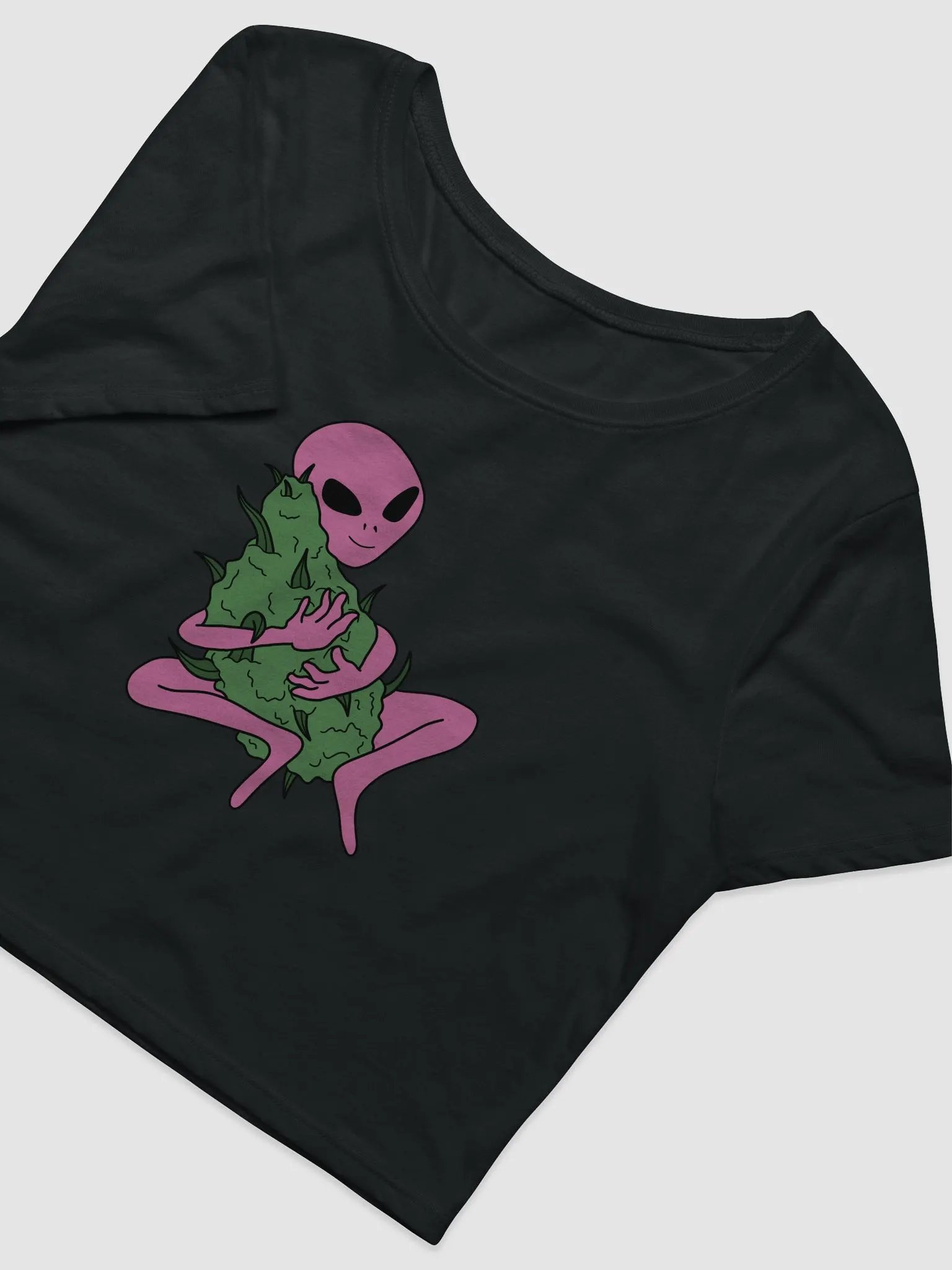 Alien Bud ft Pass Joints Not Judgement Crop Top product image (3)