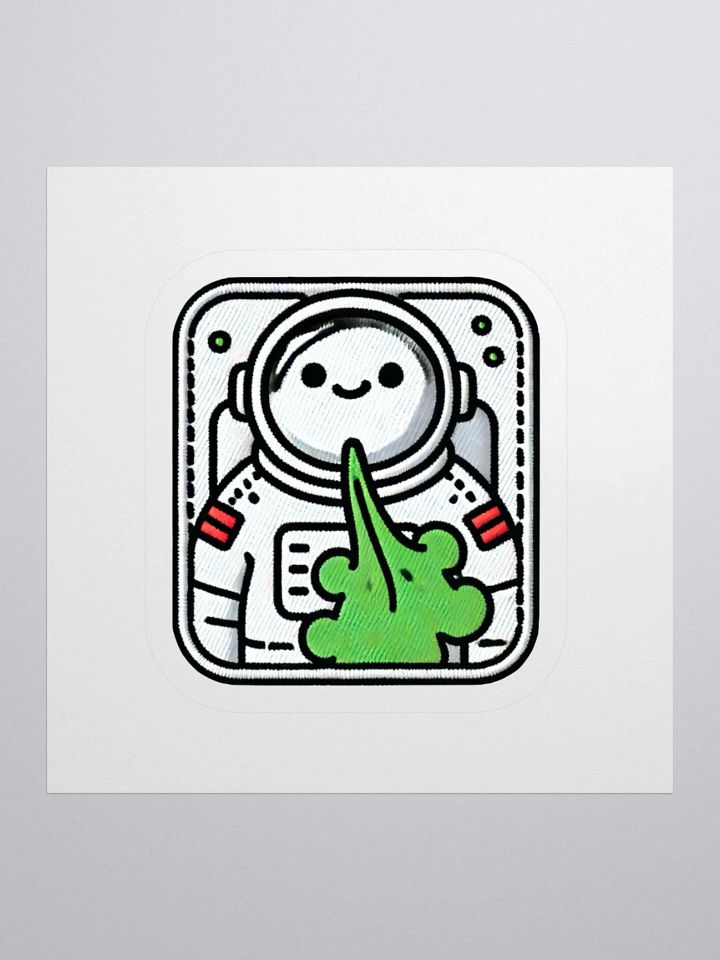 cartoon stinky astronaut sticker product image (1)