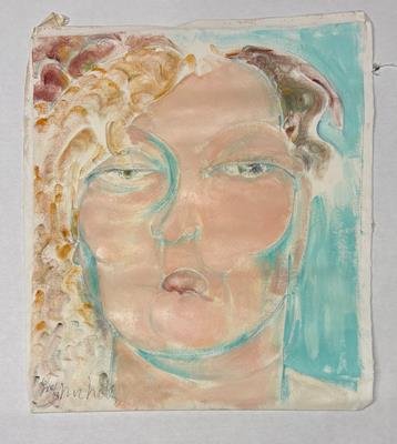 Head of a Woman II (1984) (20" x 24") Rolled Canvas Original product image (1)