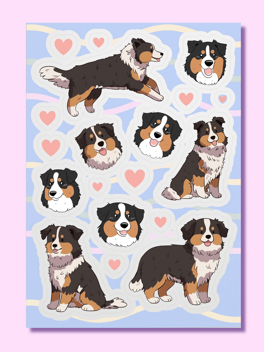 Australian Shepherd Kiss-Cut Sticker Sheet product image (1)