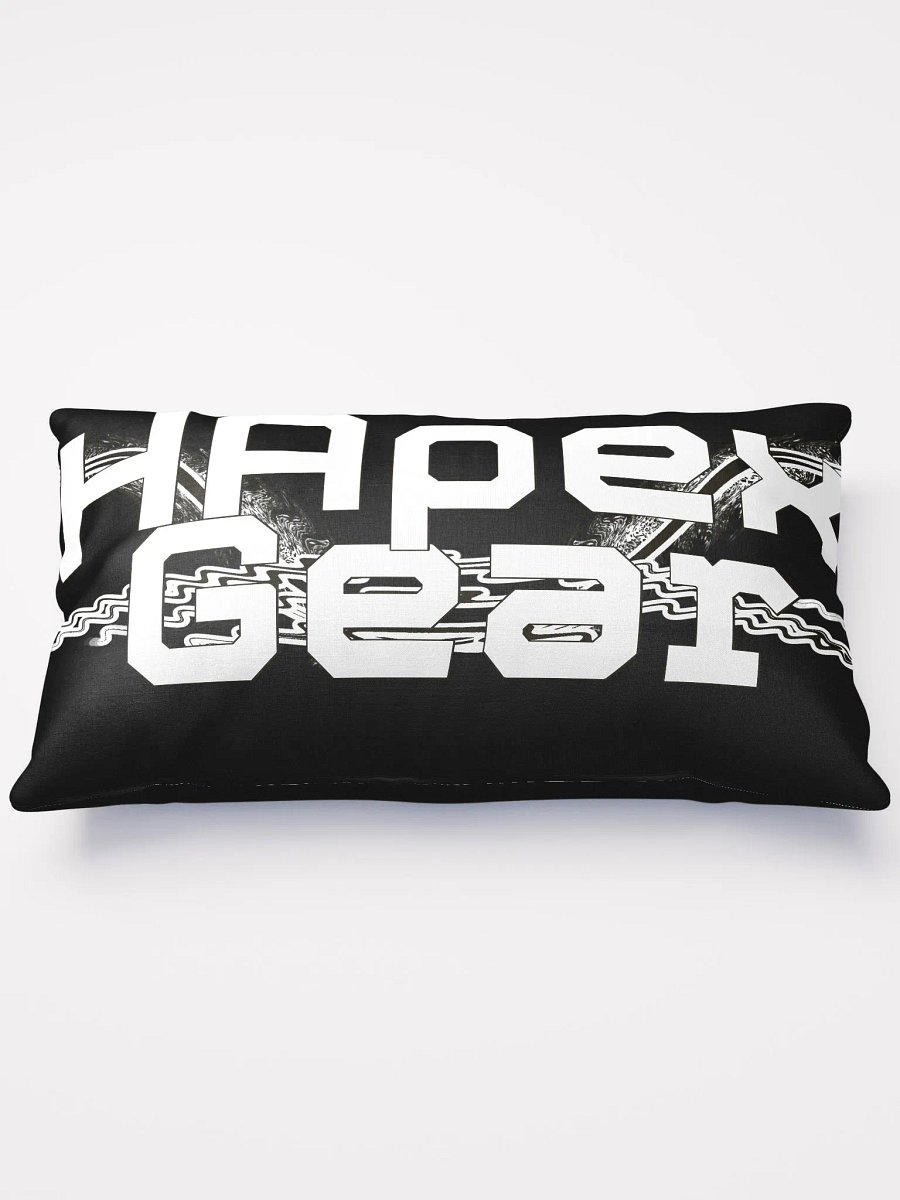 Basic Pillow - Black - White HApex Gear Black Logo product image (1)