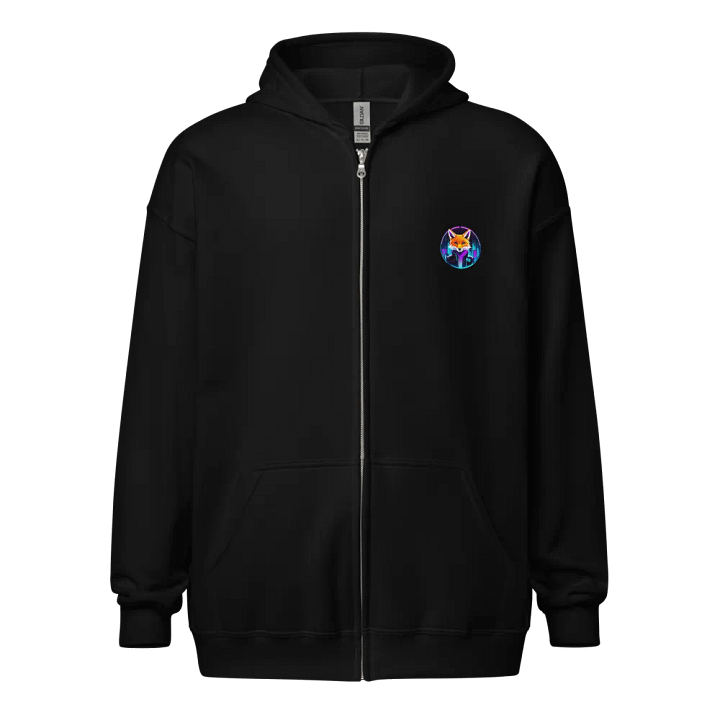 Neon Astro Fox Zip Hoodie product image (1)