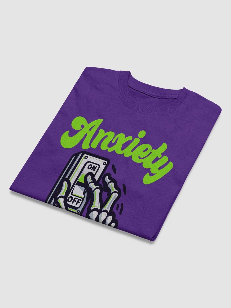 Anxiety On-Off Switch T-Shirt – Cool & Edgy Skeleton Design product image (2)