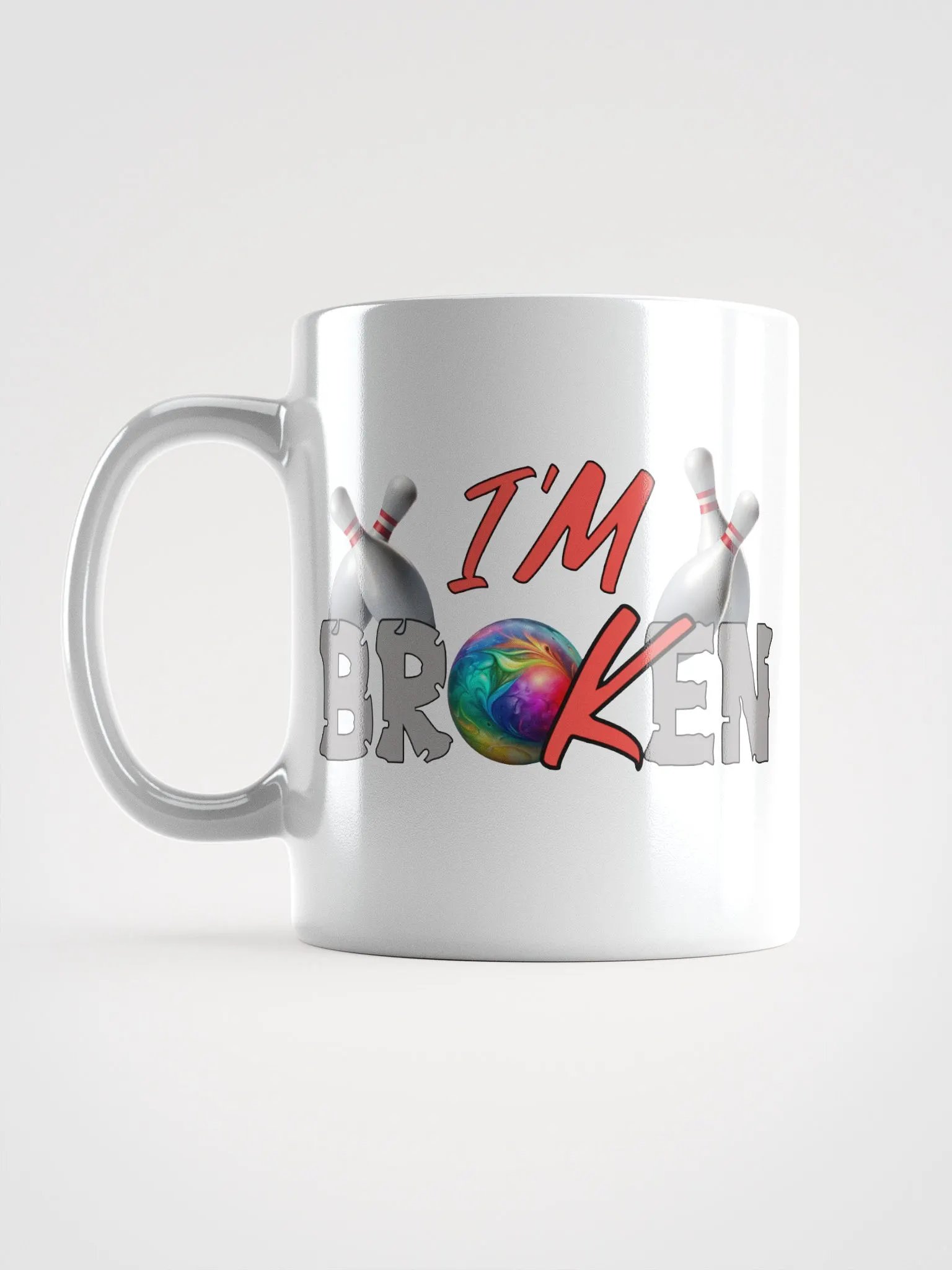 Im Broken Im Ok Bowling Strike Up Conversations Mug product image (1)