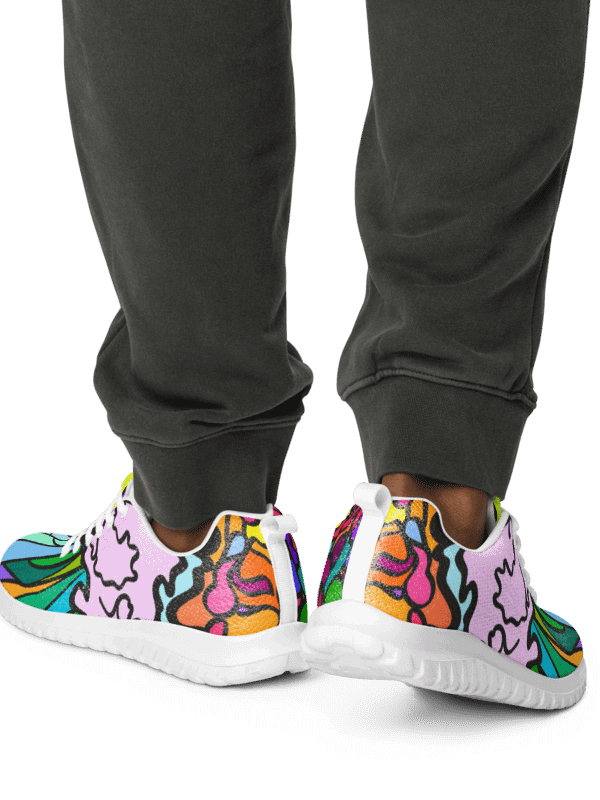 Vibrant Fusion Men's Sneakers - Wave at Sunset product image (9)