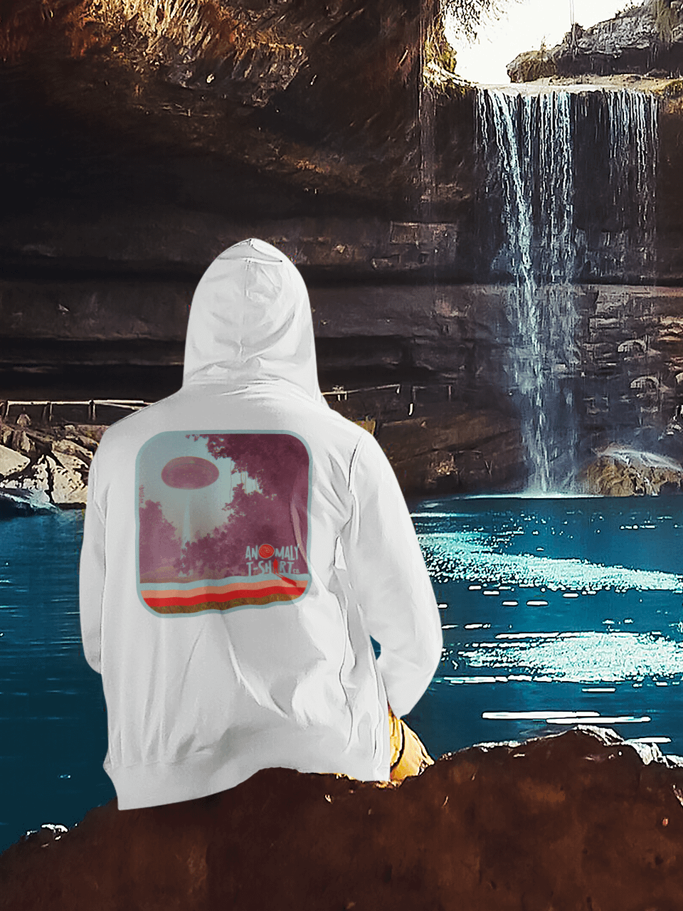 Vintage UFO Beam Zip Hoodie product image (1)