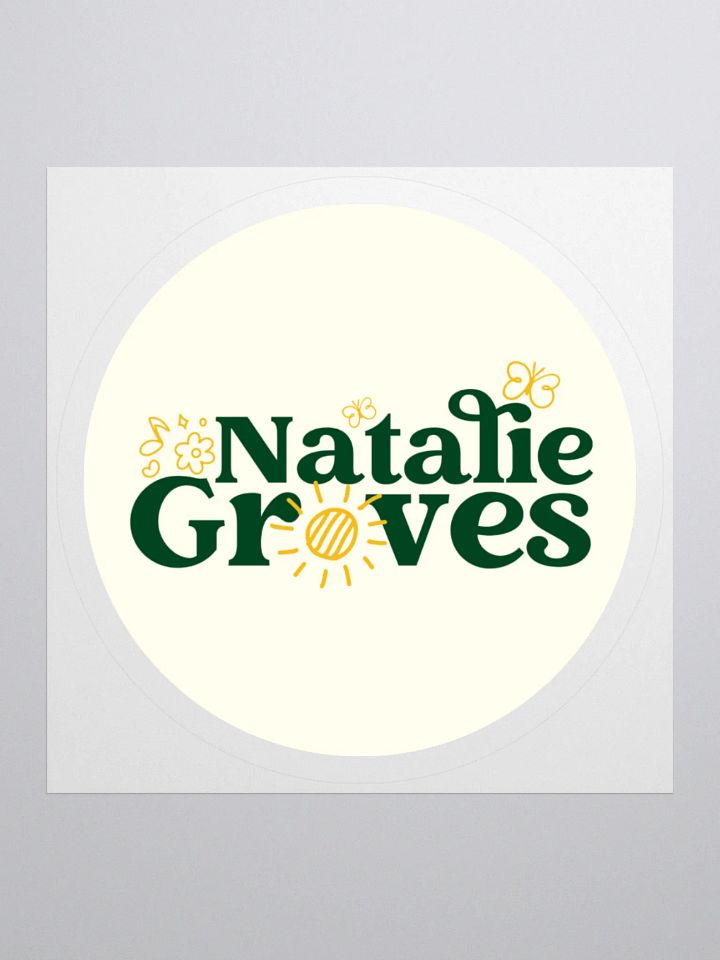 Natalie Groves Text Logo Sticker! product image (2)