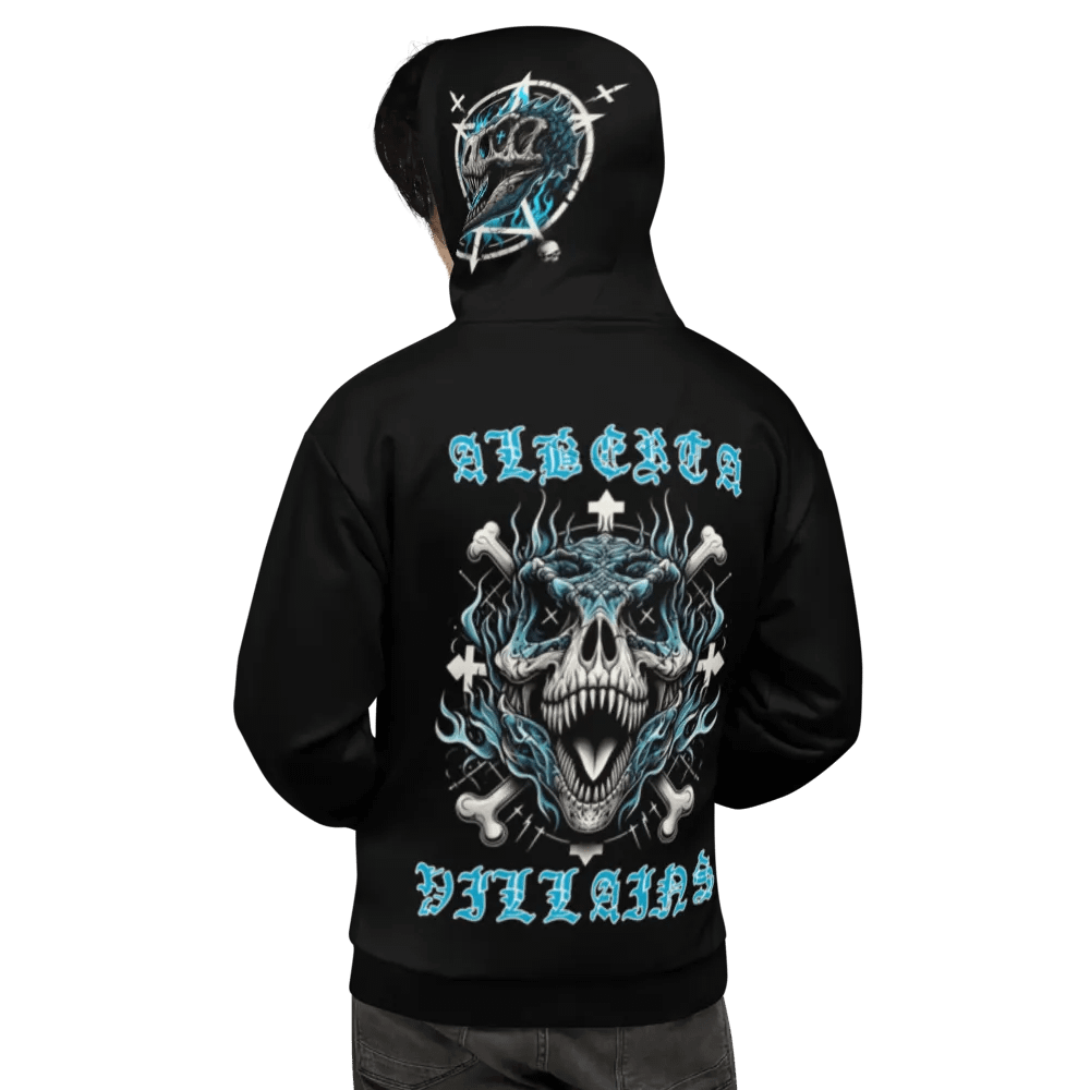 Rock Blue flame all over print hoodie product image (3)