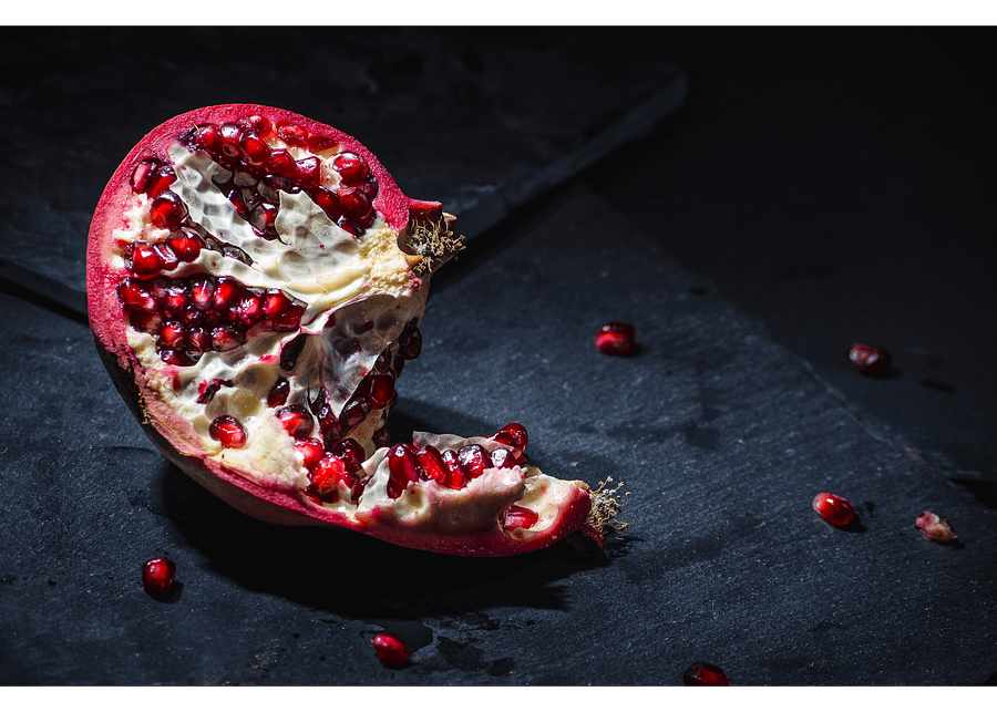 Pomegranate on Slate still-life - Print product image (1)