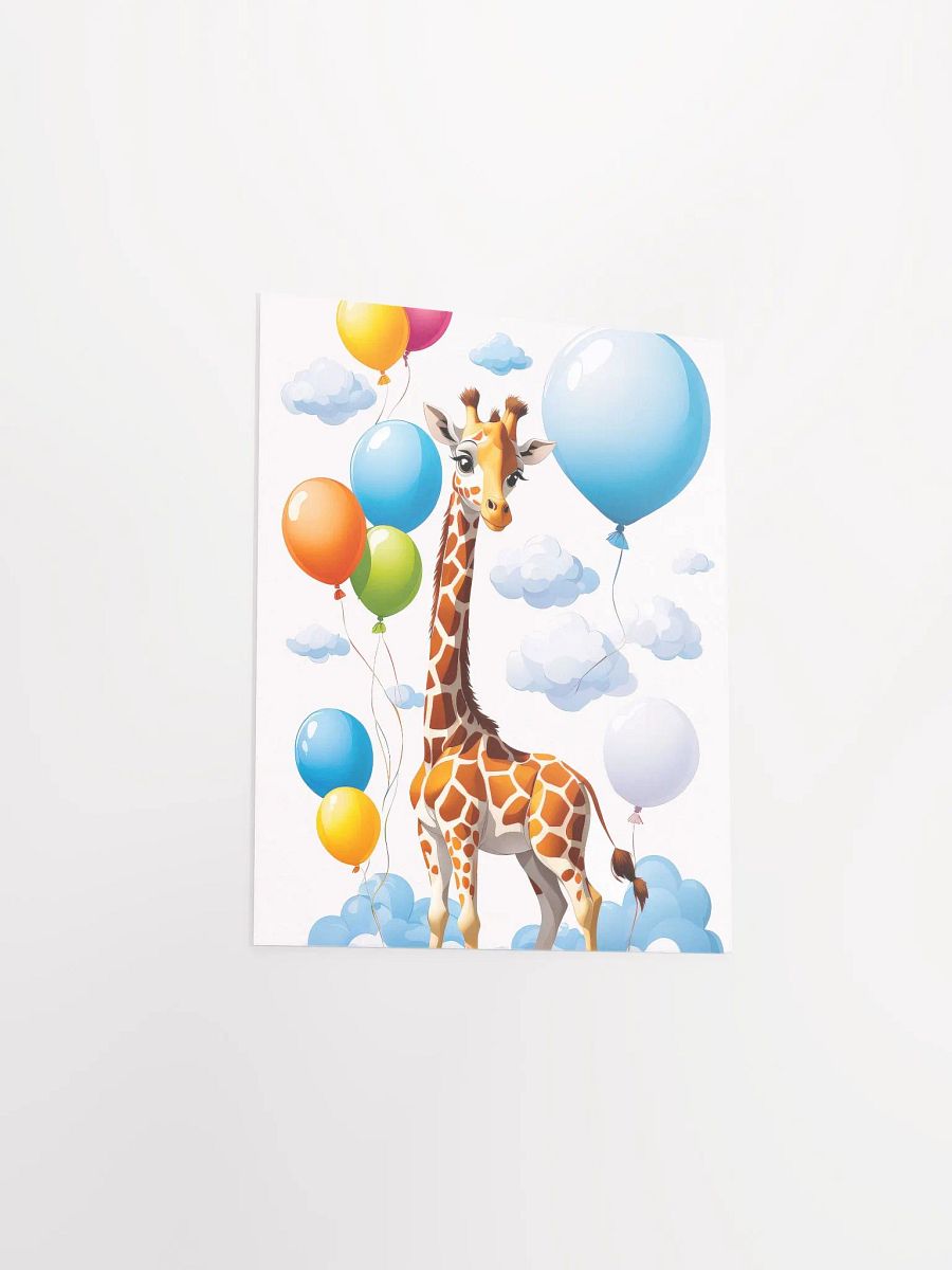 Baby Giraffe - Poster - Nursery-Kids Room - Small-Standard Sizes - 8x10-11x14-12x16-16x20 Inches product image (10)