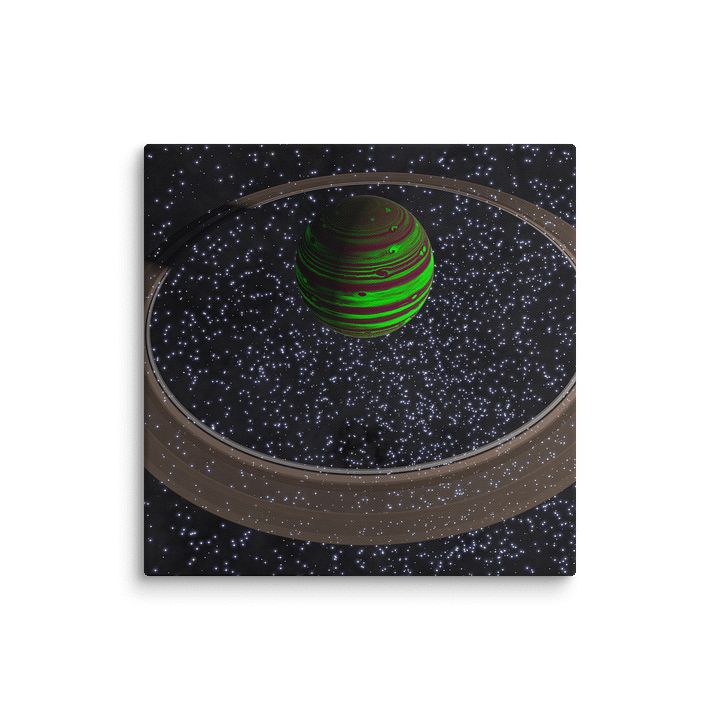 24x24in Green Gas Giant product image (1)
