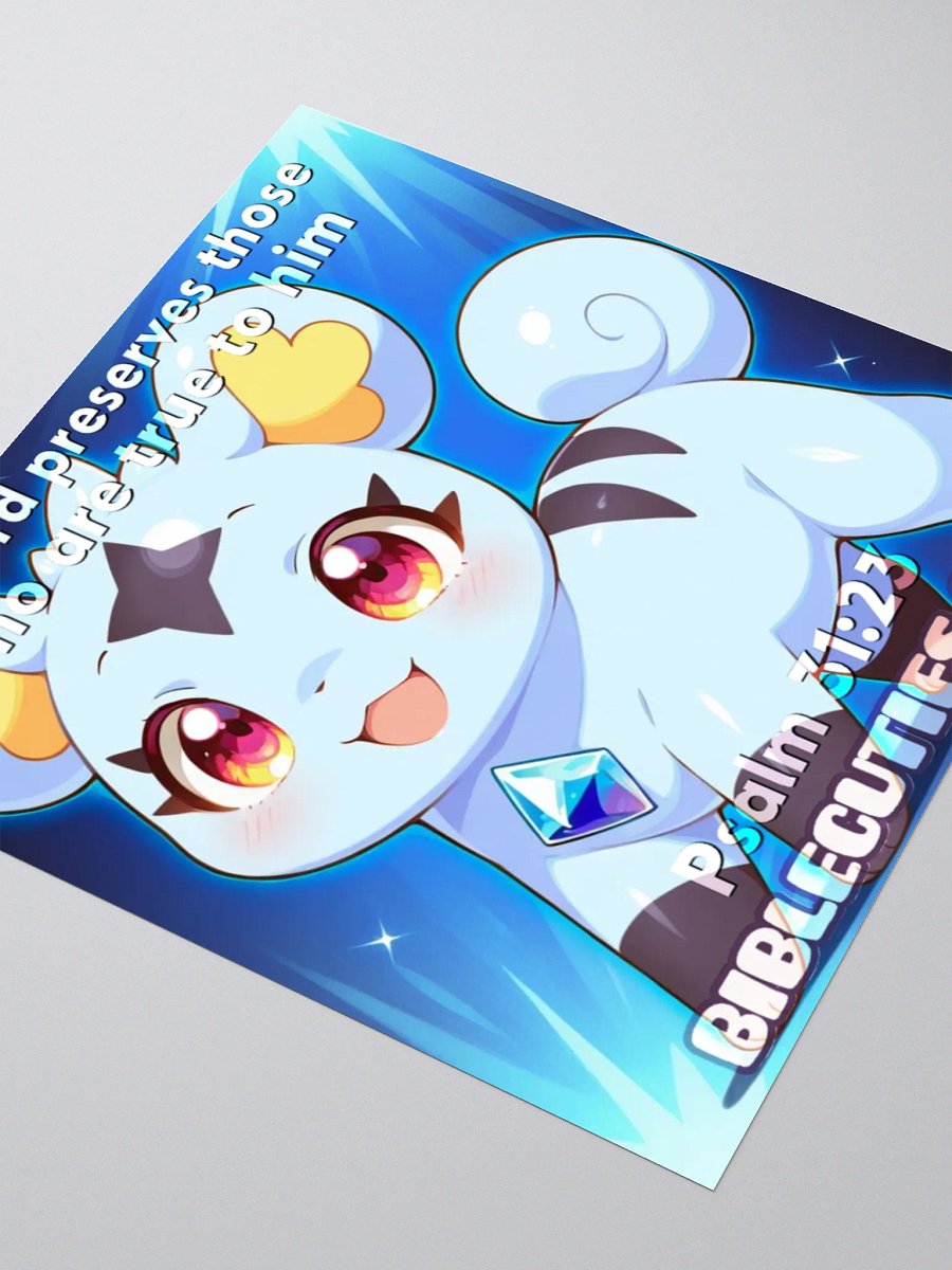 Bible Cuties Violet - The Lord preserves those who are true to him Sticker product image (6)
