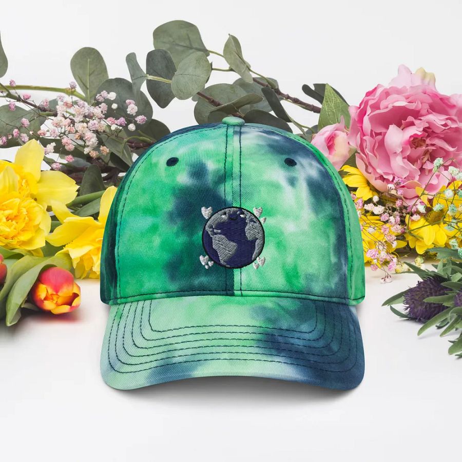 Planet Love Tie-Dye Hat product image (4)