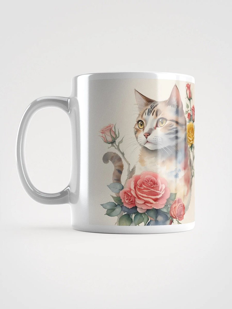 Thoughtful Cat and Roses Mug product image (12)