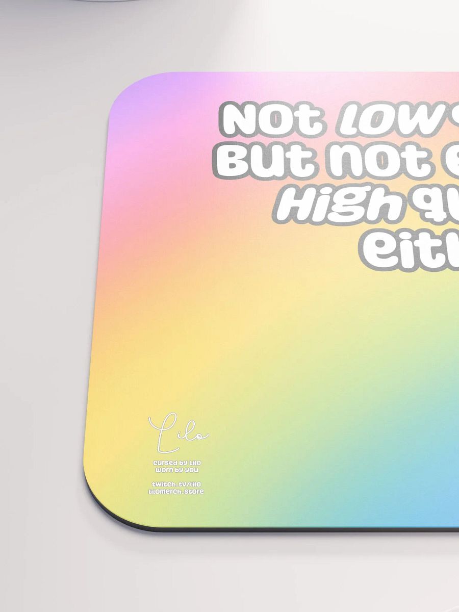 Not Low Quality Mouse Mat - rainbow product image (6)