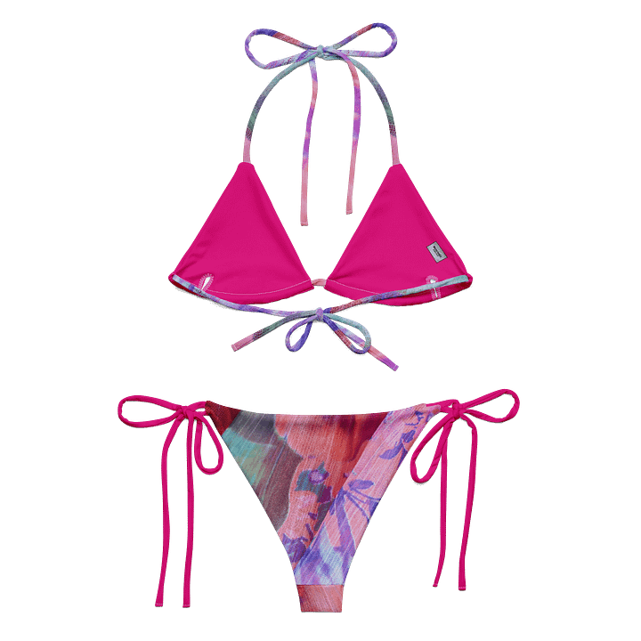 Paradise Breeze String Bikini in Violet Red Color product image (2)