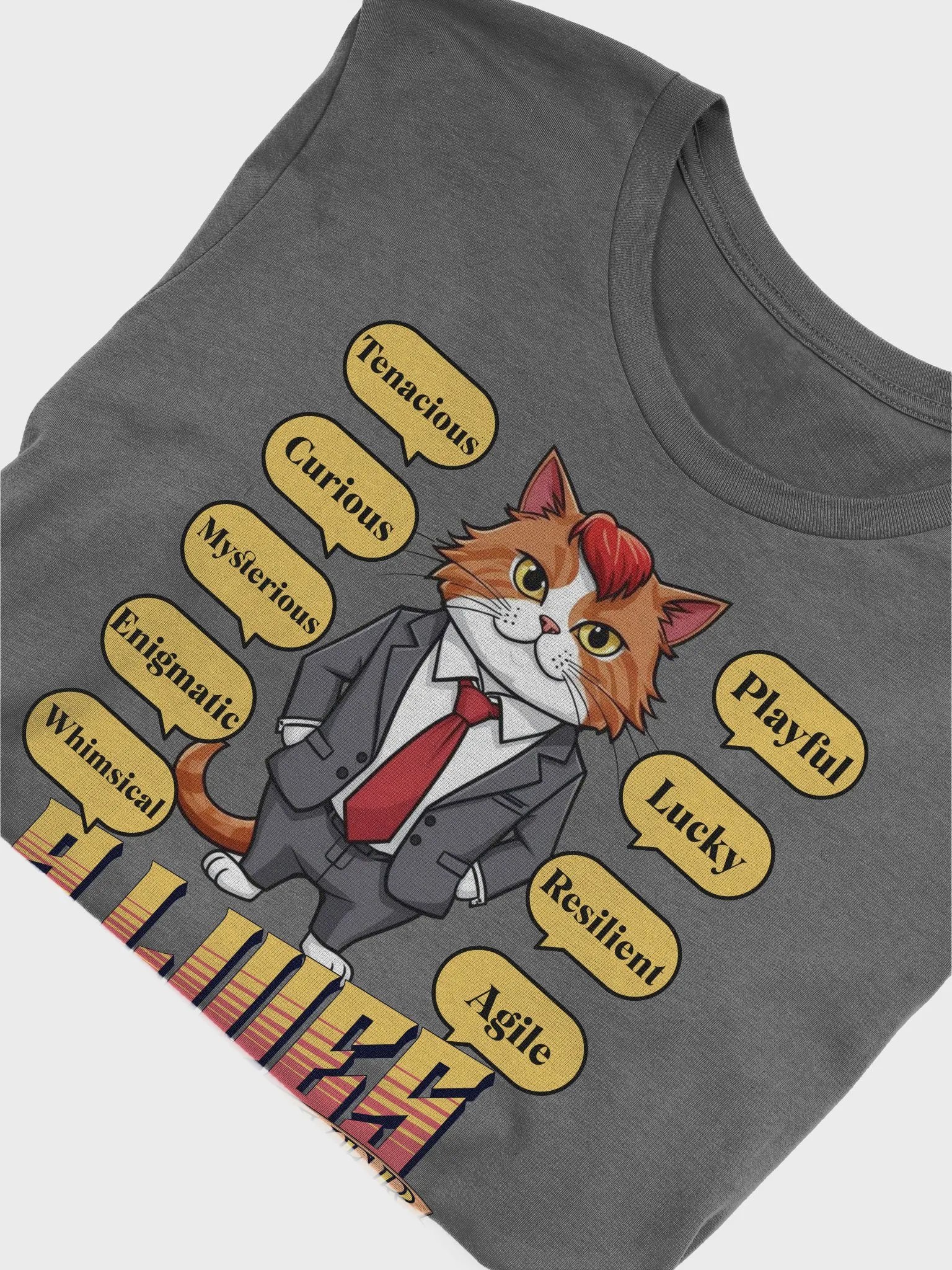 9 Lives Forever Anthro Cat T-Shirt product image (3)