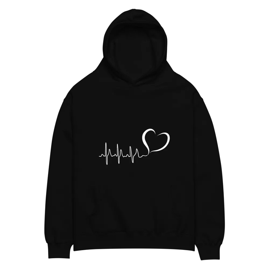 Heartbeat ECG Unisex Hoodie product image (2)