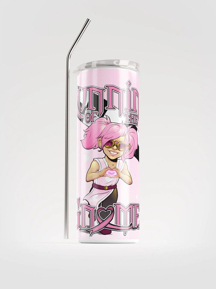 Running of the Gnomes Race Banner-- Pink Gradient Edition--By Mischi--Travel Cup product image (1)