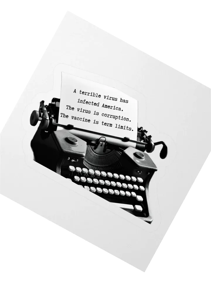 Term Limits Typewriter Sticker Set product image (4)