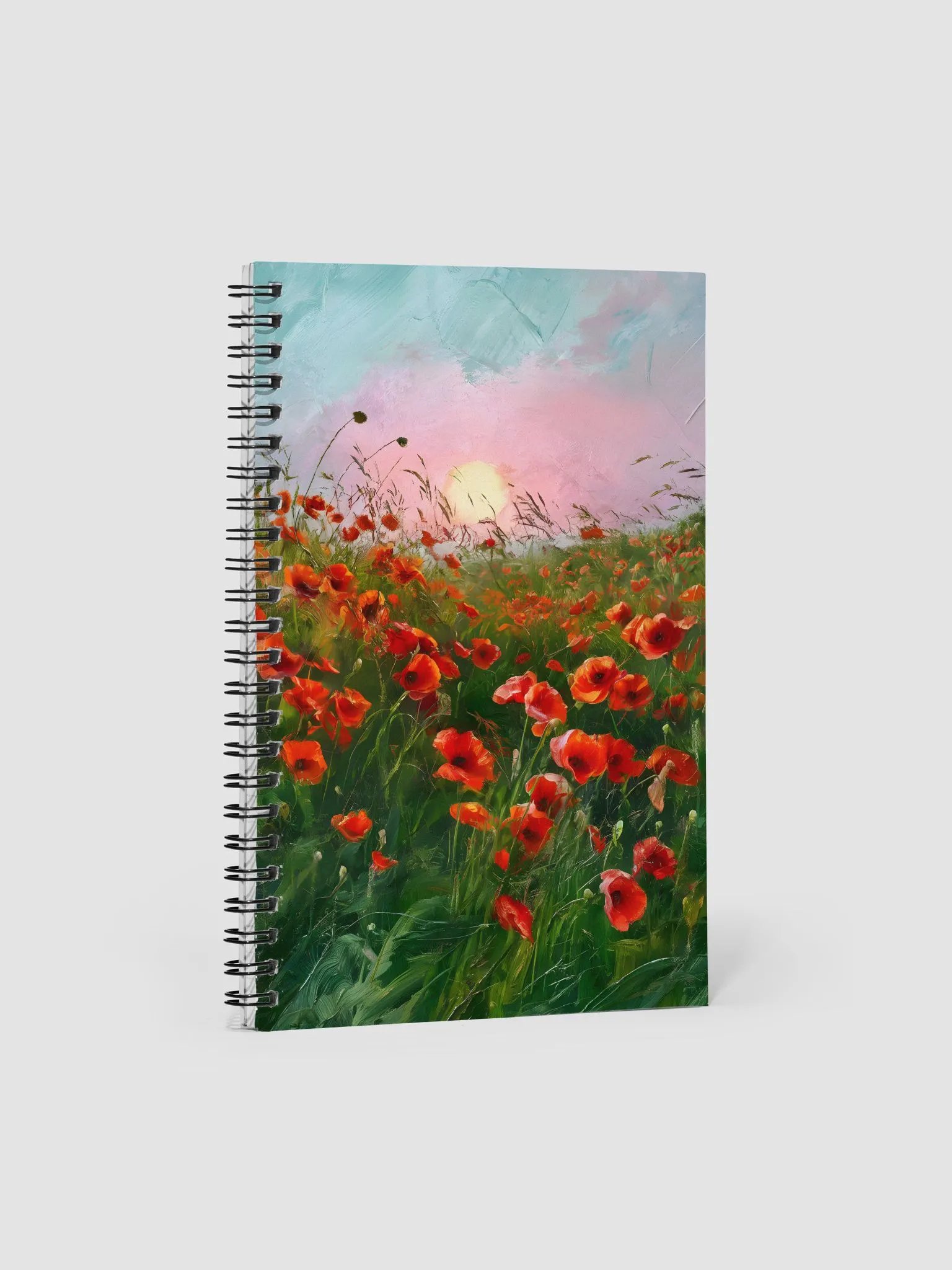 Poppy Flower Field notebook product image (3)