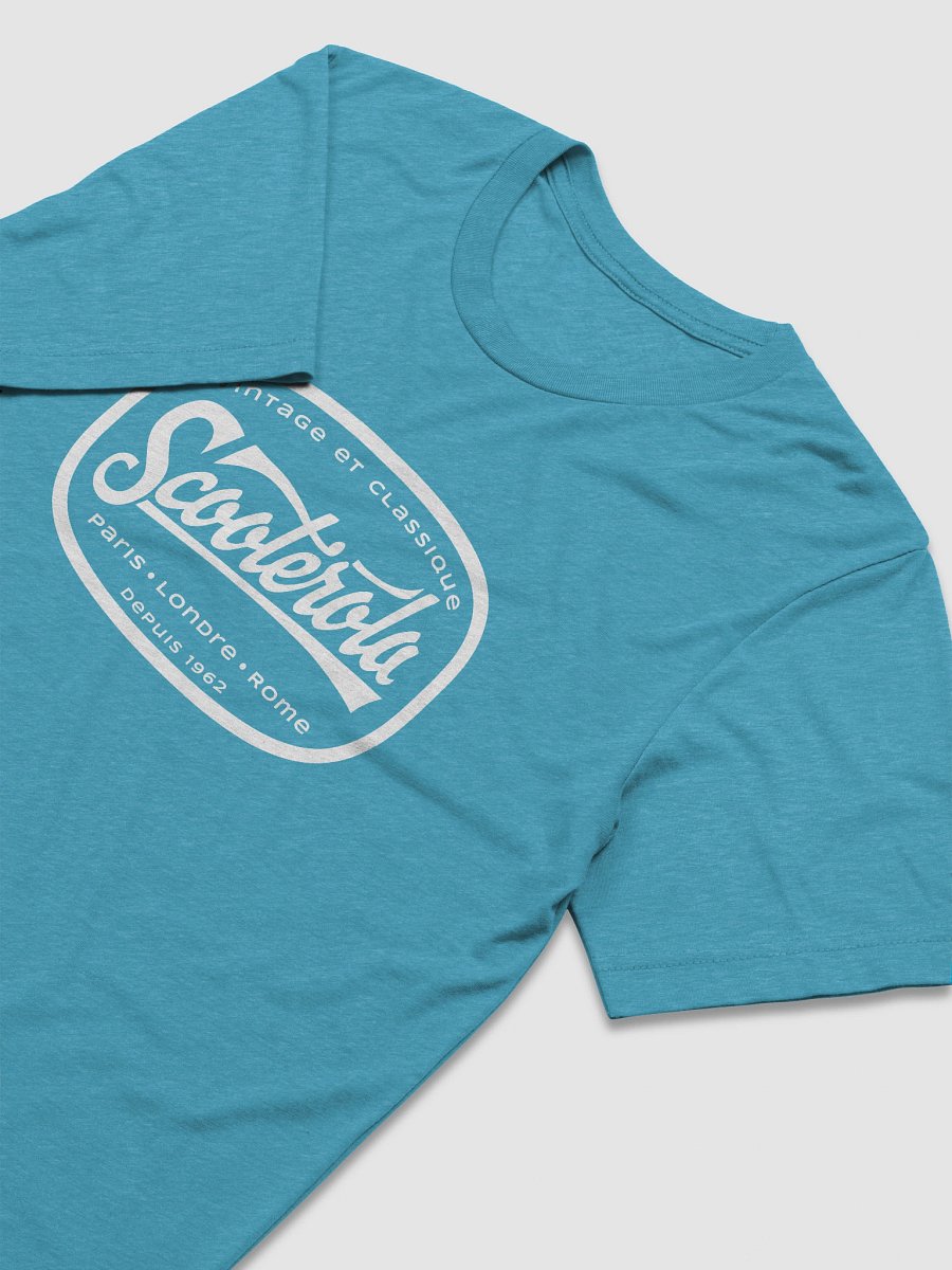 Vintage Scooterola Cartouche Tri-Blend Tee. White product image (6)