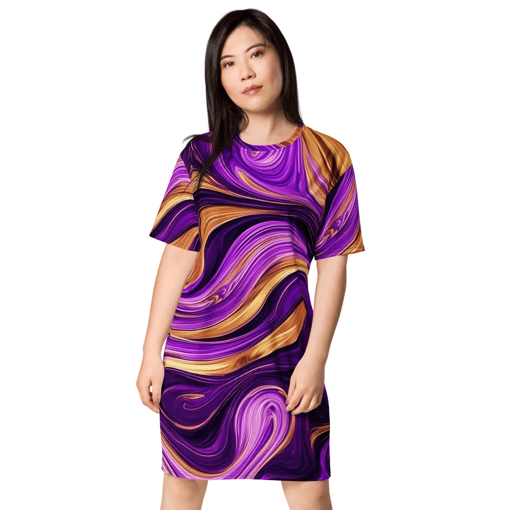 Dreamy Swirl T Shirt Dress product image (3)