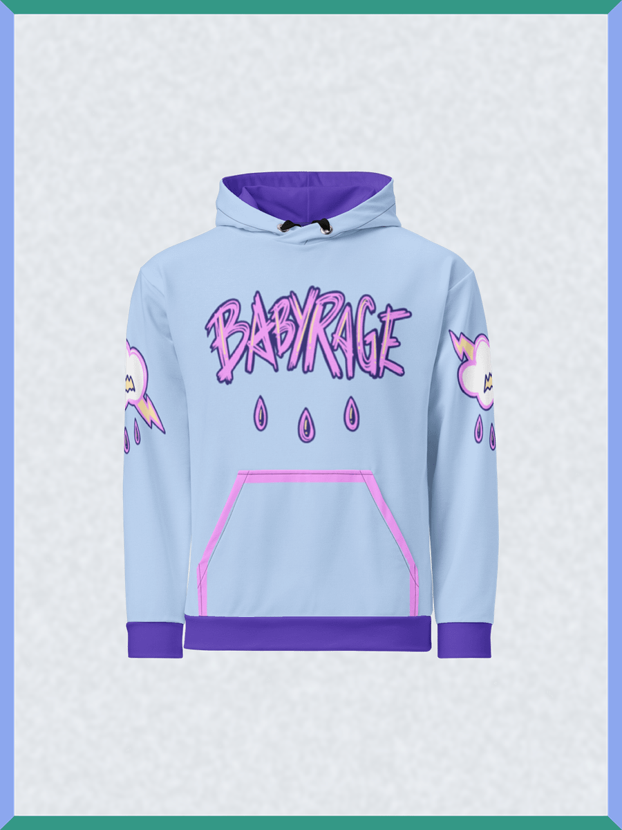 Baby Rage Pink Trim Pocket - Pullover Hoodie product image (1)