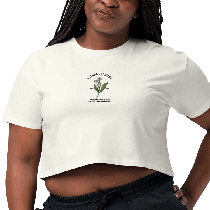 ANIMAL CROSSING FLOWER | CROP TOP | EMBROIDERED product image (36)