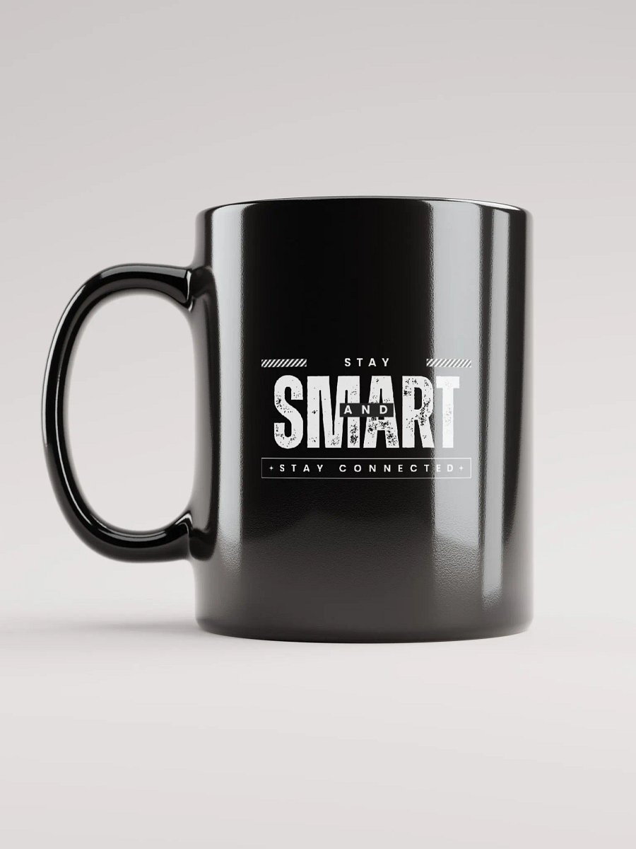 Stay Smart Coffee Mug (Light Text w/ Logo) product image (6)