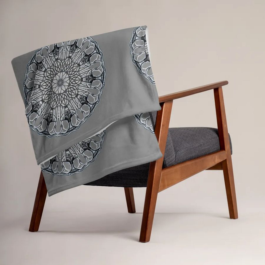 Ornate Floral Delight Throw Blanket product image (1)