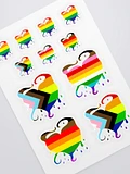 Filth Heart Pride Sticker Sheet product image (1)