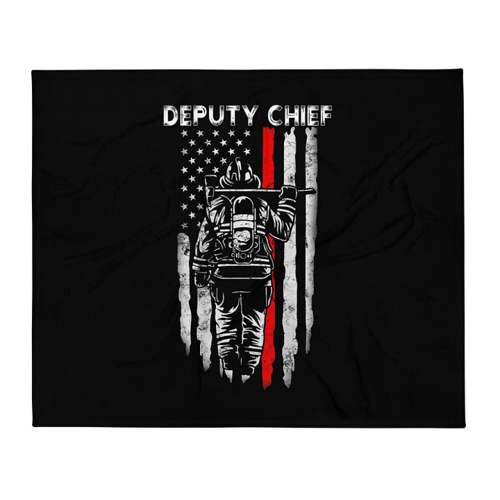 Deputy Chief Fire Dept - Throw Blanket product image (1)