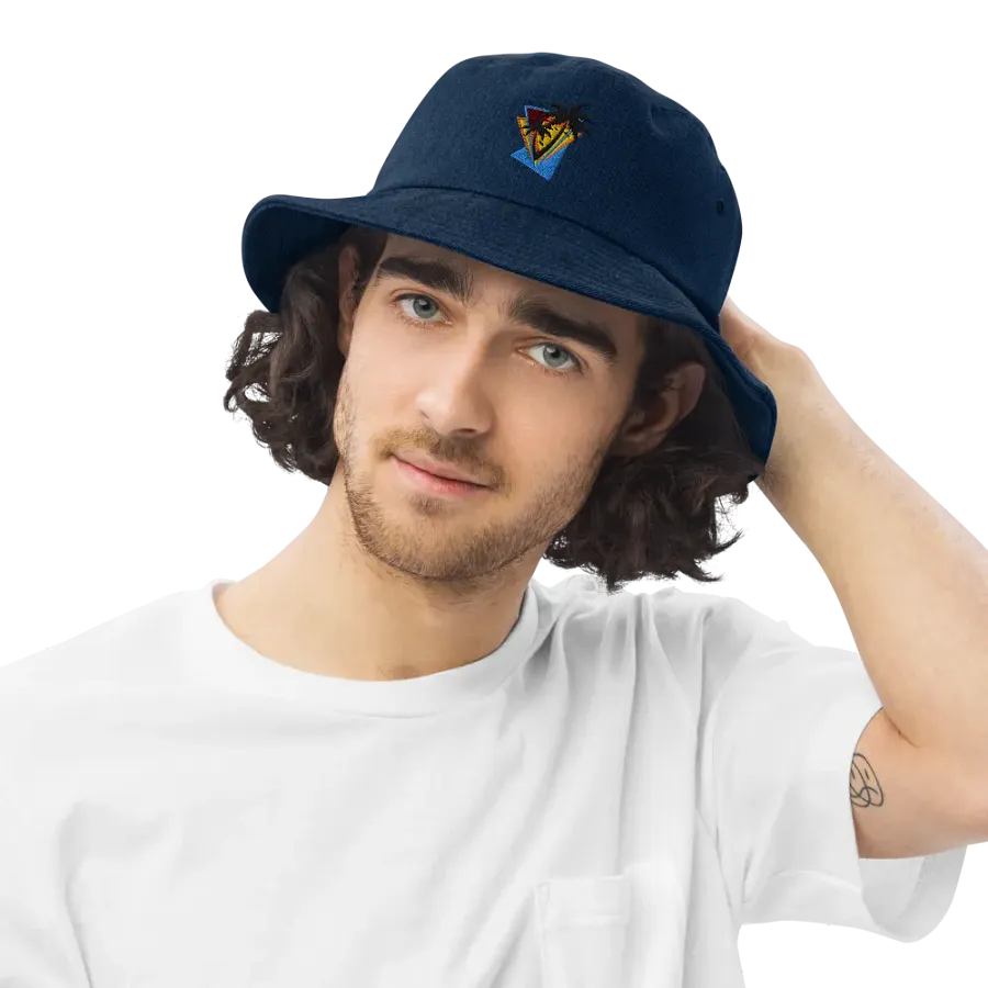 Sunset Vibes Denim Bucket Hat product image (6)